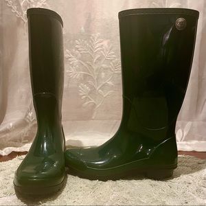 Pine Tree Green Ugg Waterproof Rain Boots
